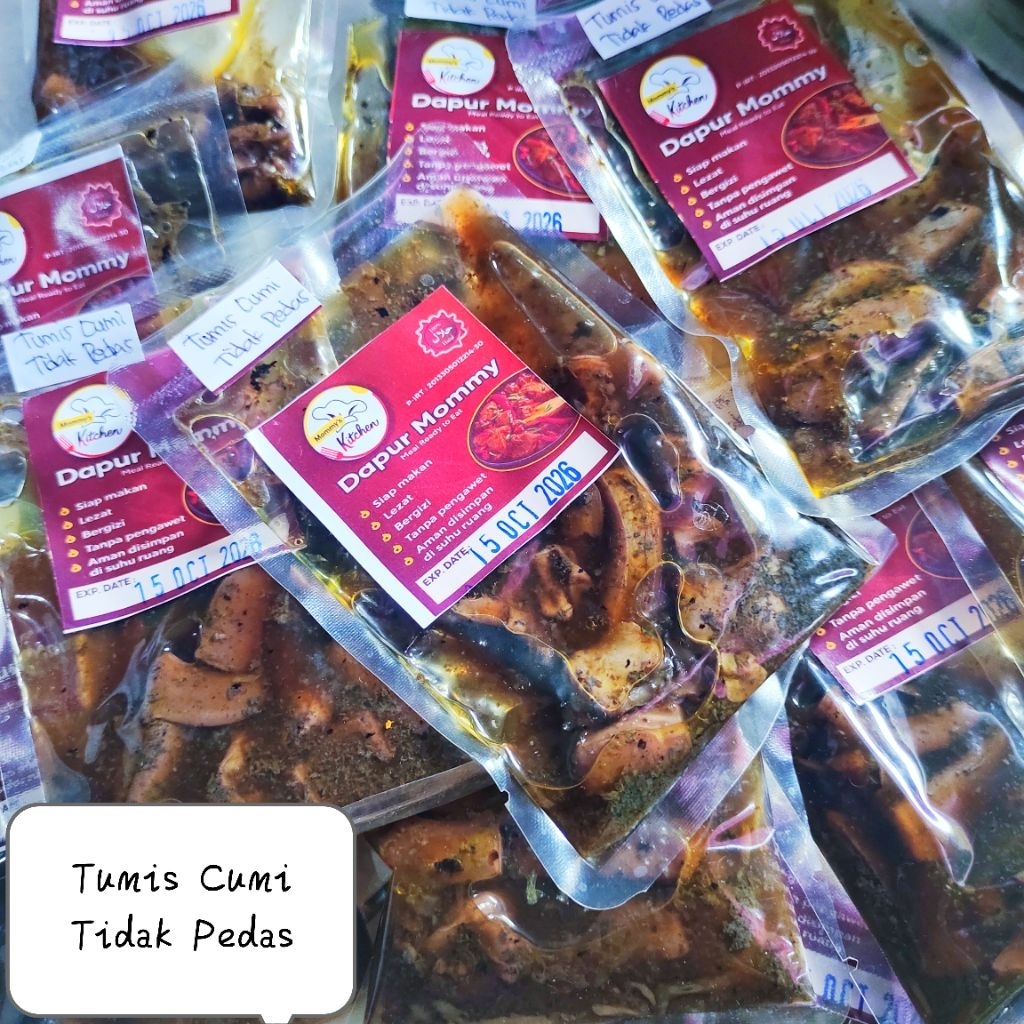 Tumis Cumi tidak pedas, Tumis cumi hitam pedas, Sambal cumi cabe rawit ijo