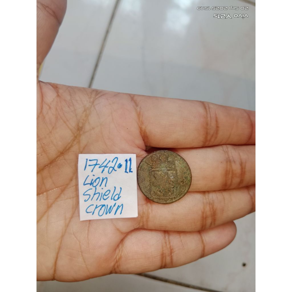 Kode 11 Koin Kuno Hindia Belanda VOC Tahun 1742