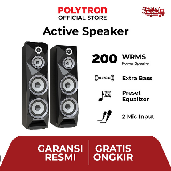 SPEAKER AKTIF POLYTRON PAS 8BF22 Super Bass