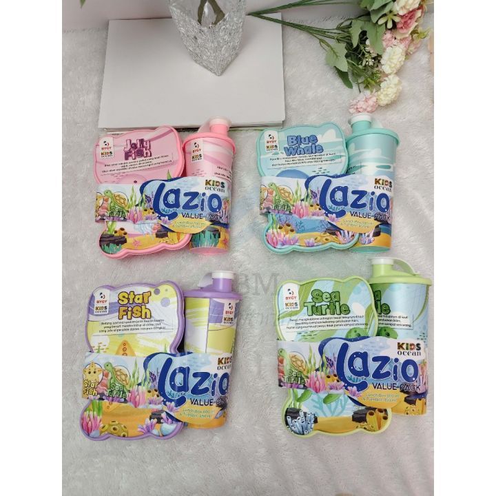 Lazio Lunch Box Set Kotak Makan Botol Minum Blue Ocean Value Tempt 2 Set