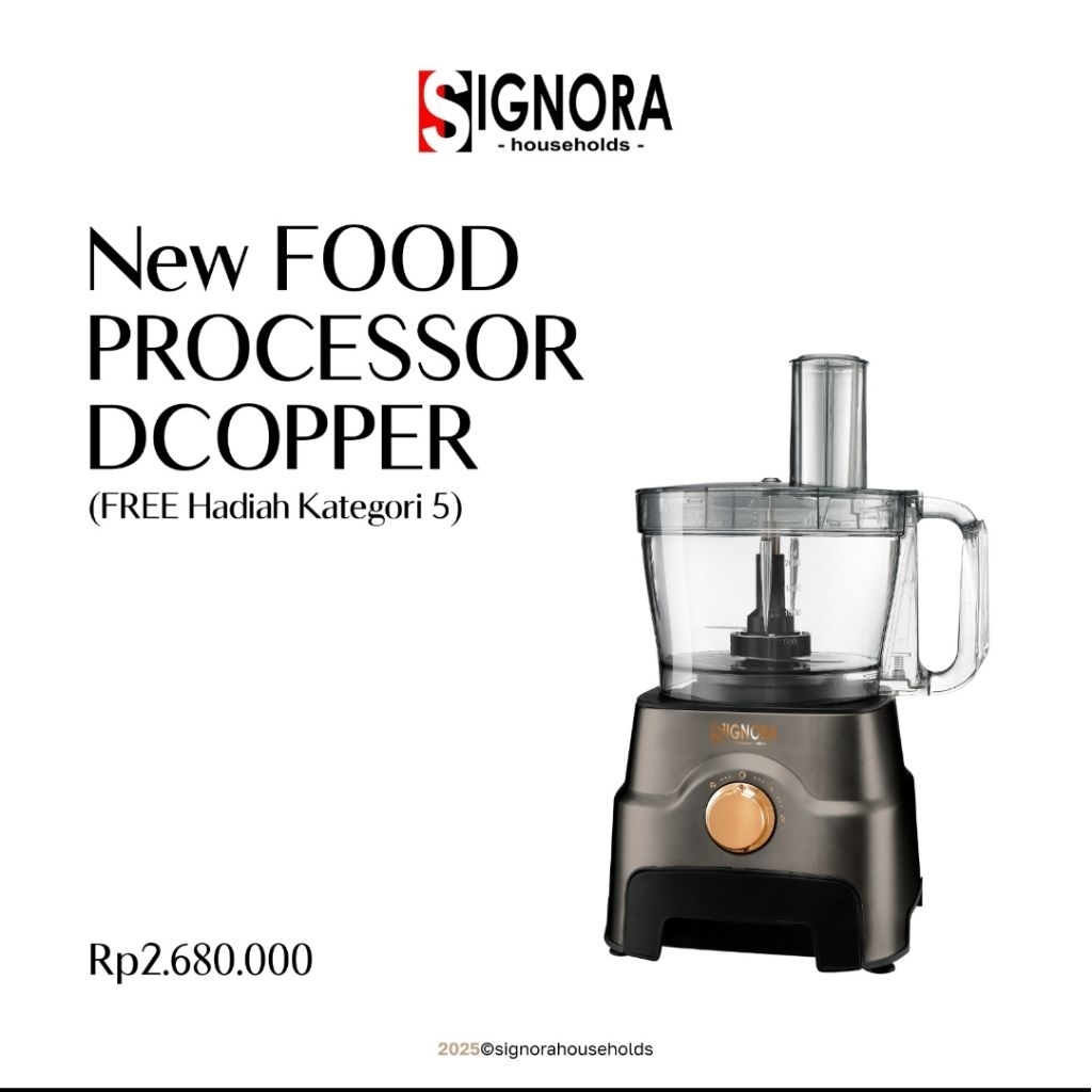 Food Processor Dcopper Signora