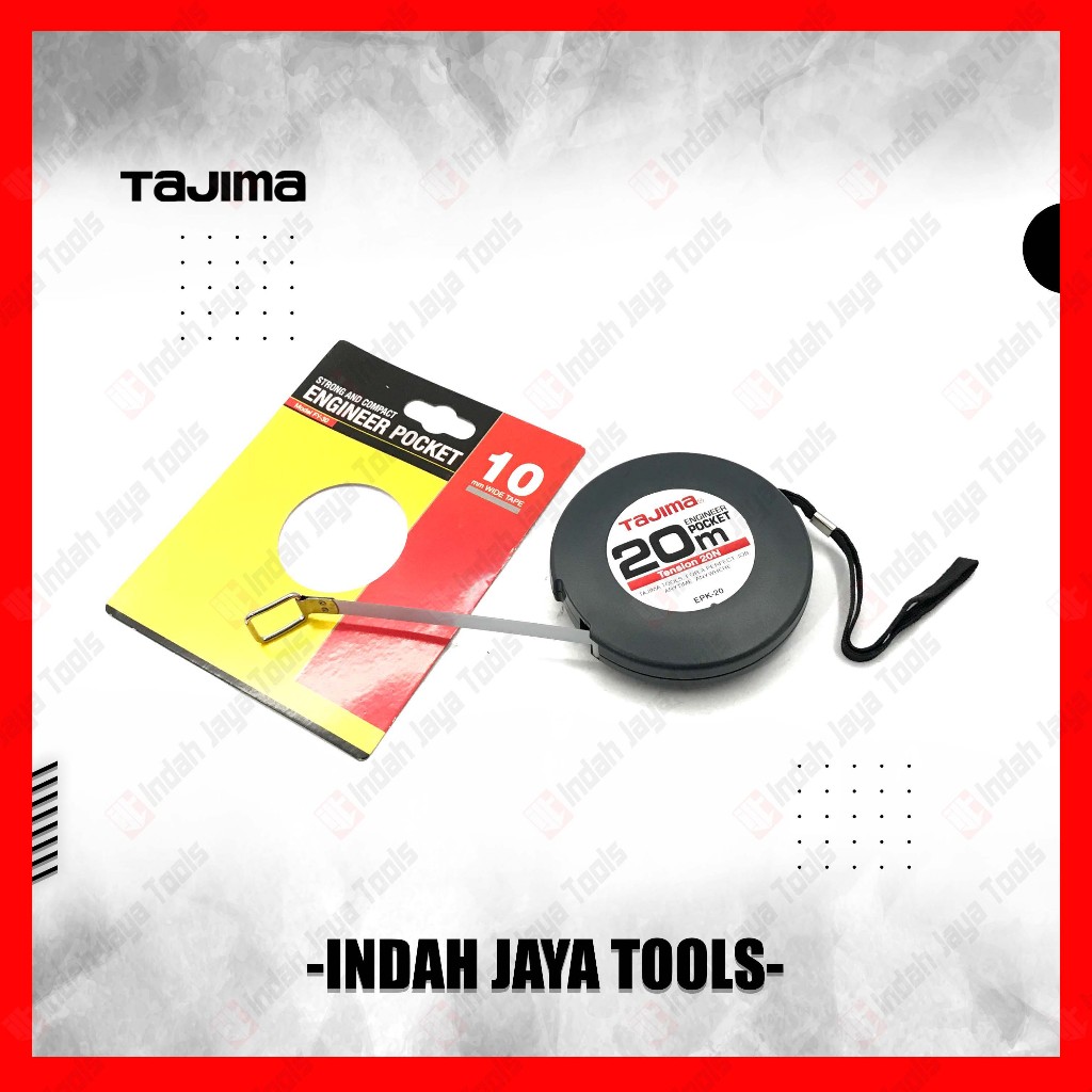 TAJIMA Meteran Engineer Pocket 20 30 Meter - Roll Meter Flexible Steel Besi Polyester