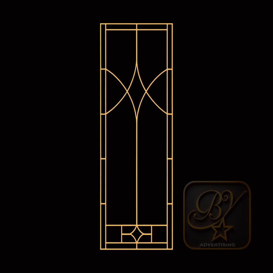 Stiker kaca jendela pintu rumah kantor bergaya estetika model mewah minimalis