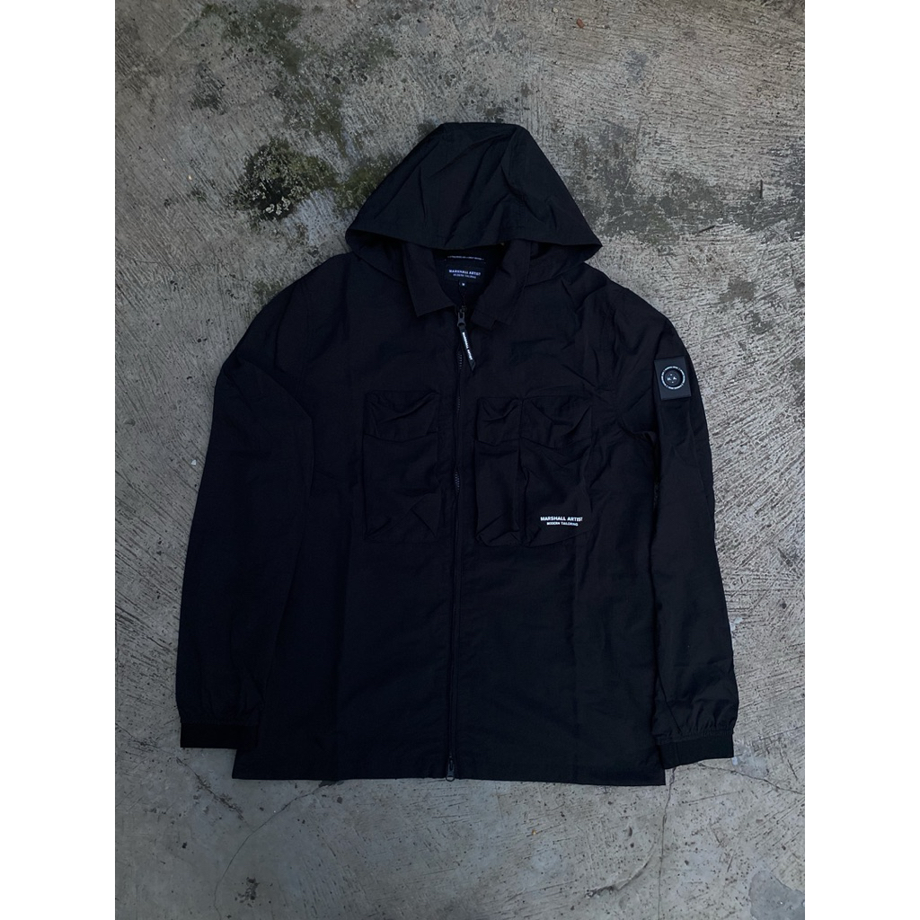 Marshall artist overshirt detachable hoodied