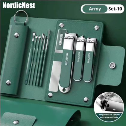 Gunting Kuku Set Dengan Desain Anti Berceceran Gunting Kuku Premium Carbon Steel,Gunting,Korek Telin