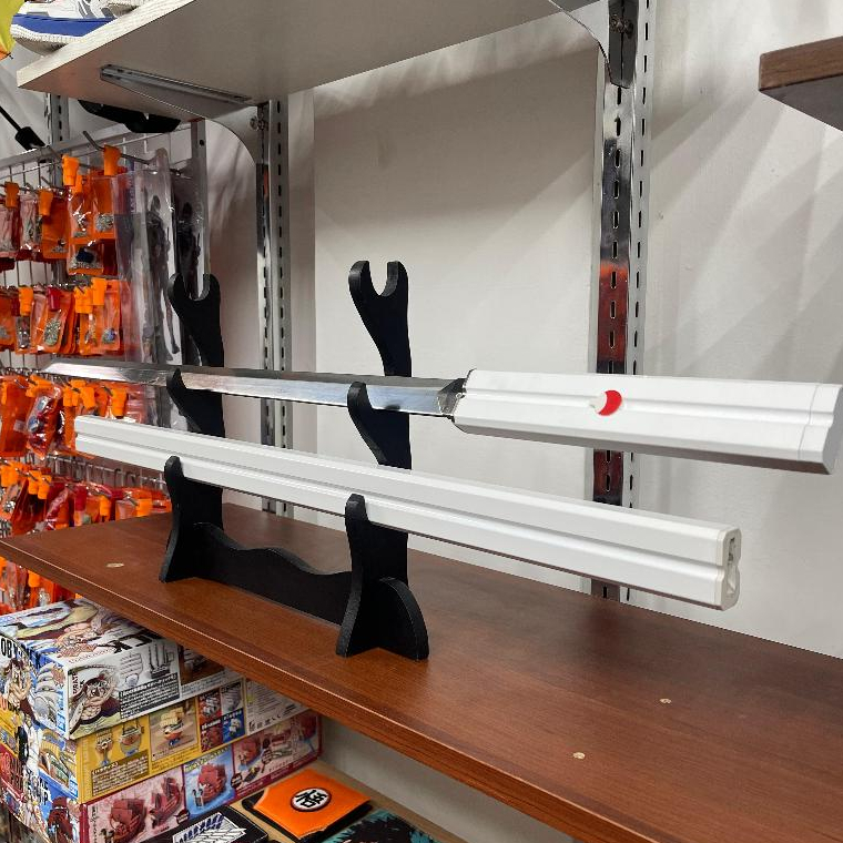 REPLIKA MAINAN panjang 1 meter Kusanagi Uchiha Sasuke Putih Cosplay Sword Naruto Aksesoris White Kus