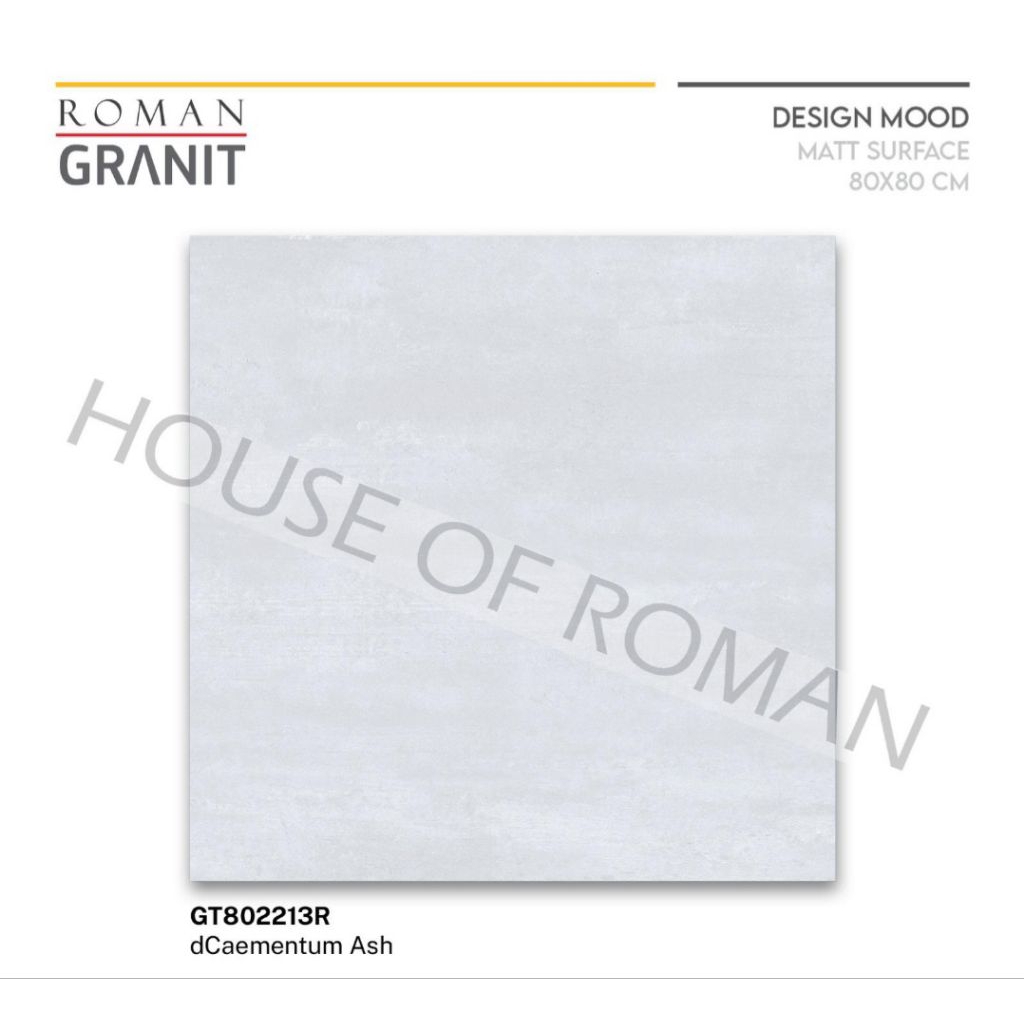 Roman Granit GT802213R dCaementum Ash 80x80 Kw2