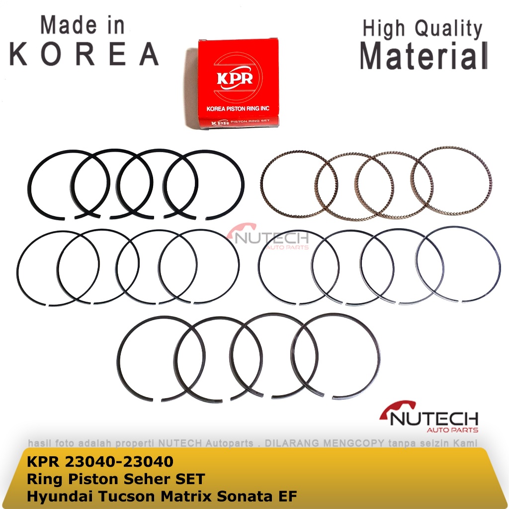 Ring Piston Seher SET Hyundai Tucson Matrix Sonata EF