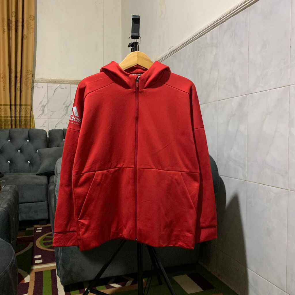 zipper hoodie adidas softsell / dry / tech