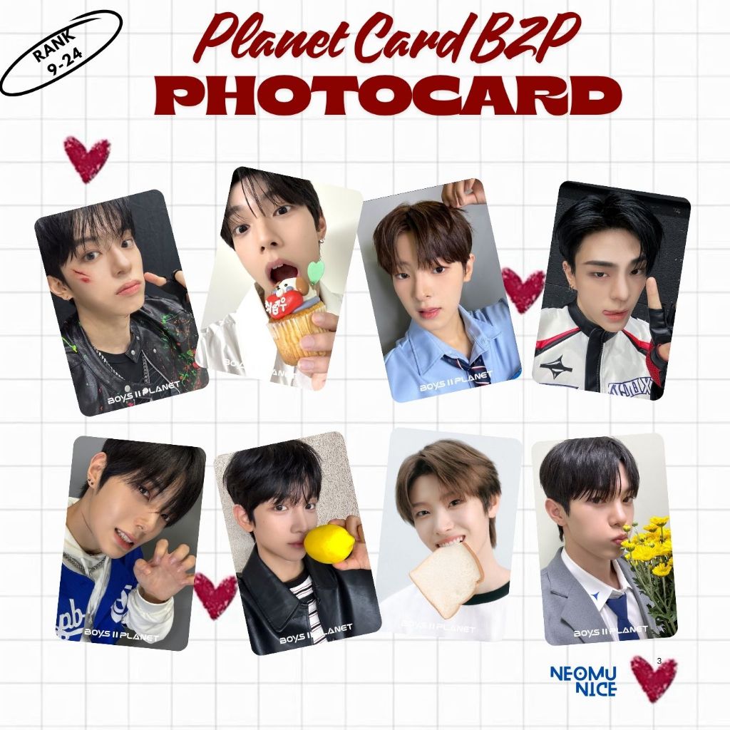 Photocard Planet Card Unoff - Boys 2 Planet (Rank 9-24) | PC Poca Kpop