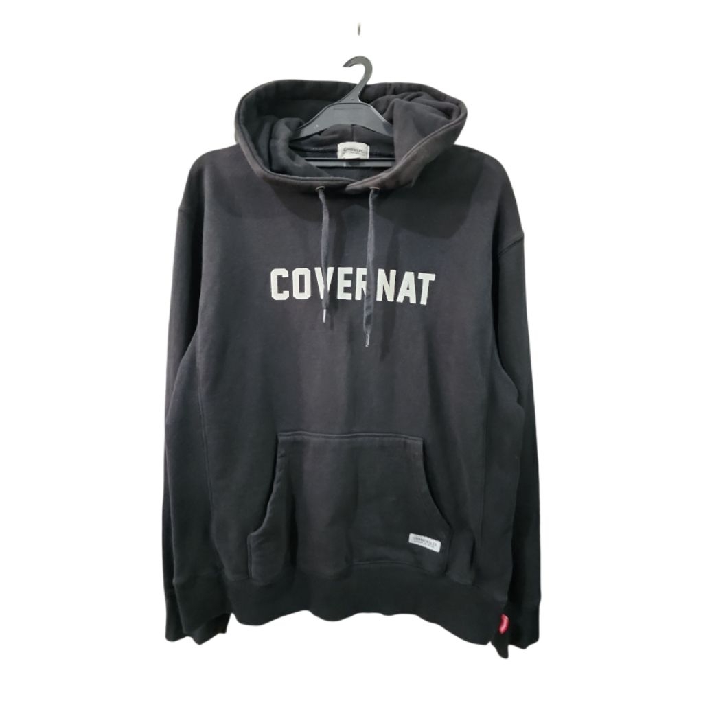 Sweater Hoodie Brand Covernat Warna Hitam
