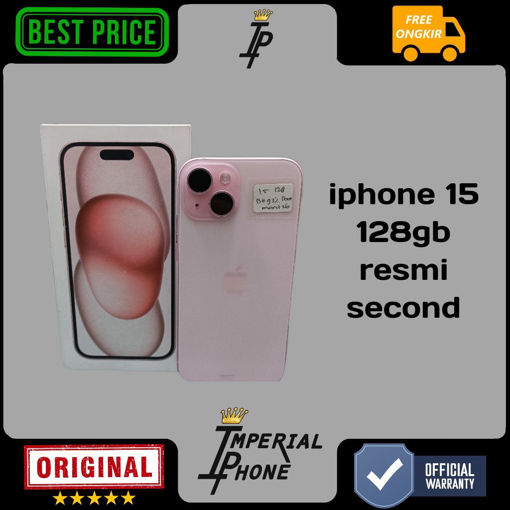 iphone 15 128gb resmi second