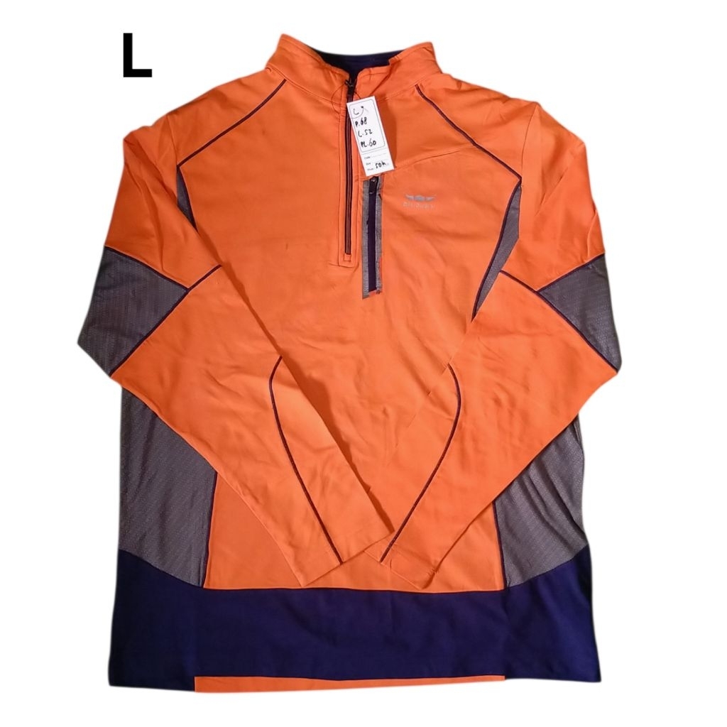 BFL size L baselayer outdoor second inner pollar tebal kaos gunung bekas baju half zip sweater