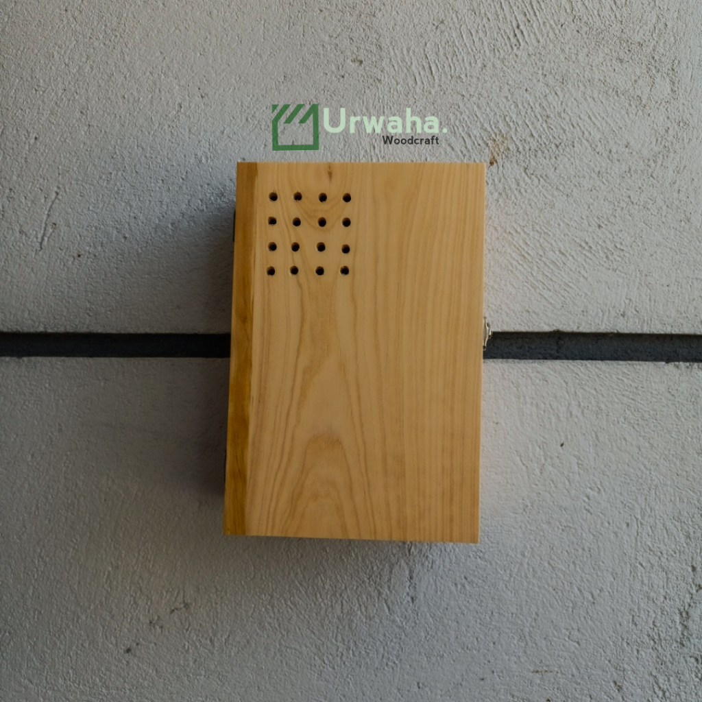 URWAHA | Box Cover KWH Listrik Panel MCB/ Penutup Meteran Listrik Pulsa Prabayar Dari Kayu