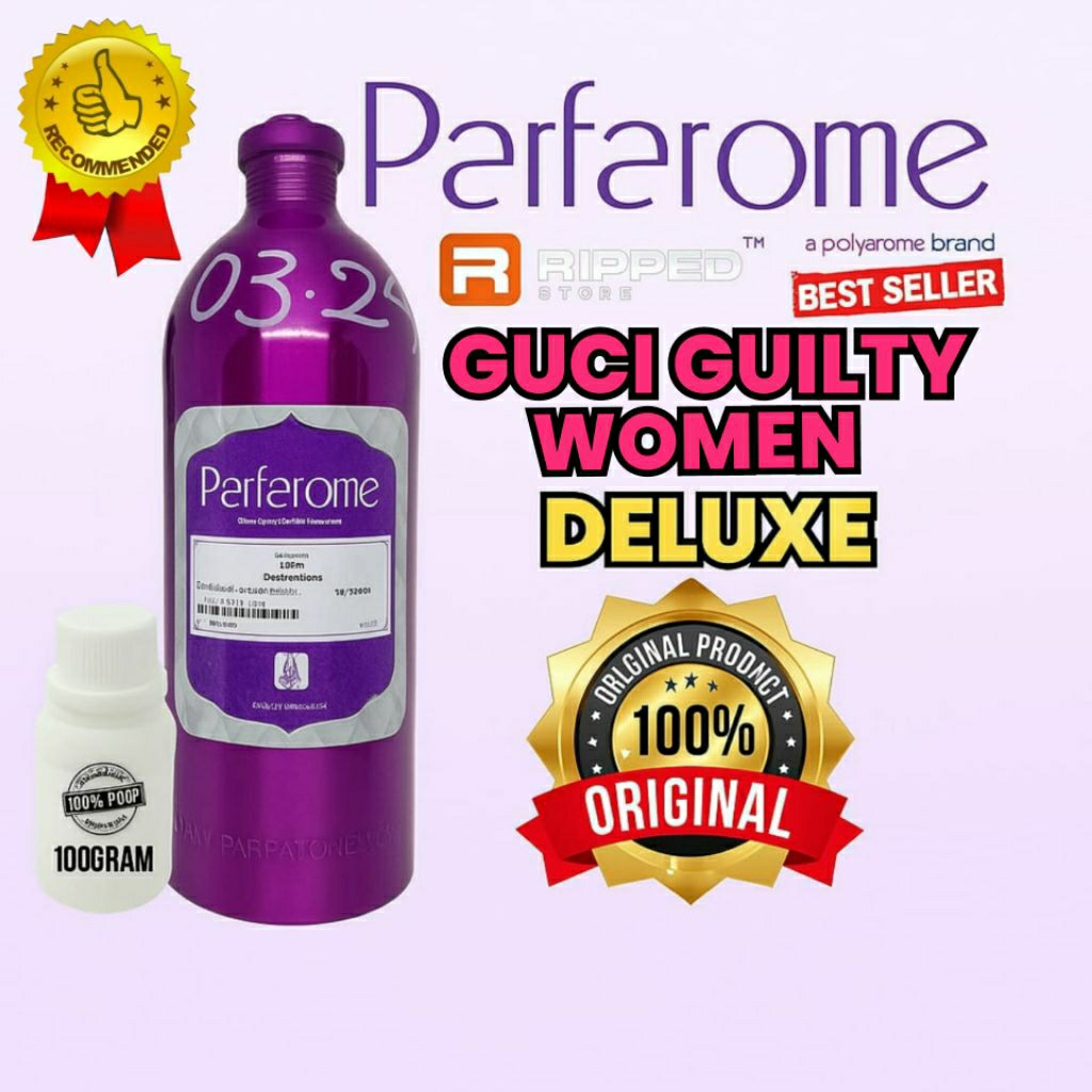 100ml Bibit Parfum Murni Guci Guilty Black Women Deluxe By Parfarome Original