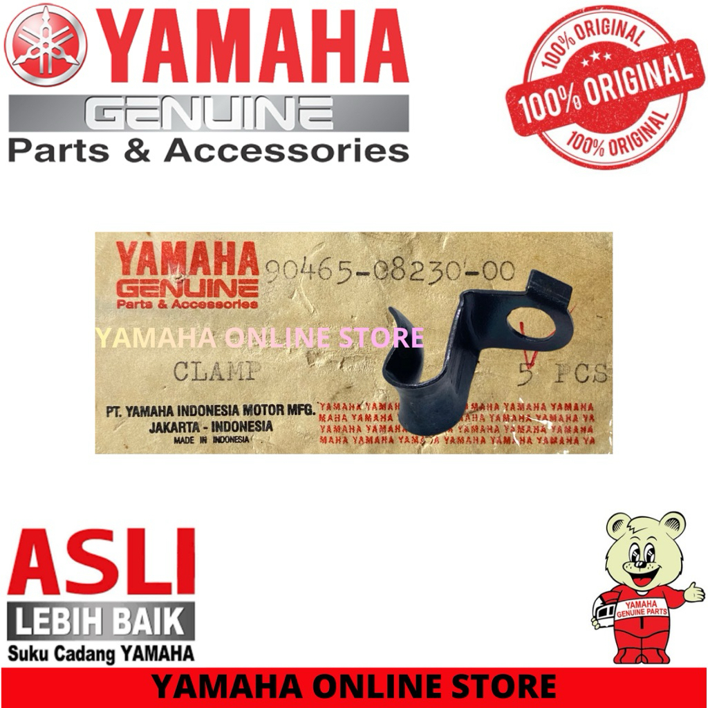 90465-08230 | KLEM SELANG HAWA CYLINDER HEAD CRYPTON JUPITER VEGA ORIGINAL YAMAHA