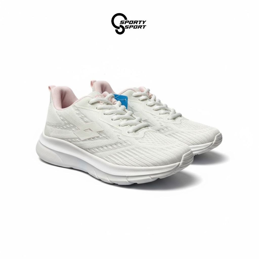 SEPATU LARI WANITA LOTTO ENCHUT WHITE