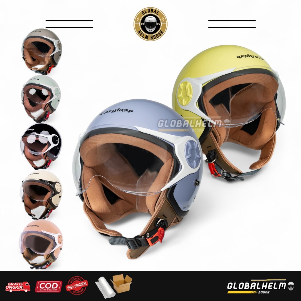 HELM CARGLOSS YRH HIJAB ORIGINAL SNI HELM HIJAB FRIENDLY