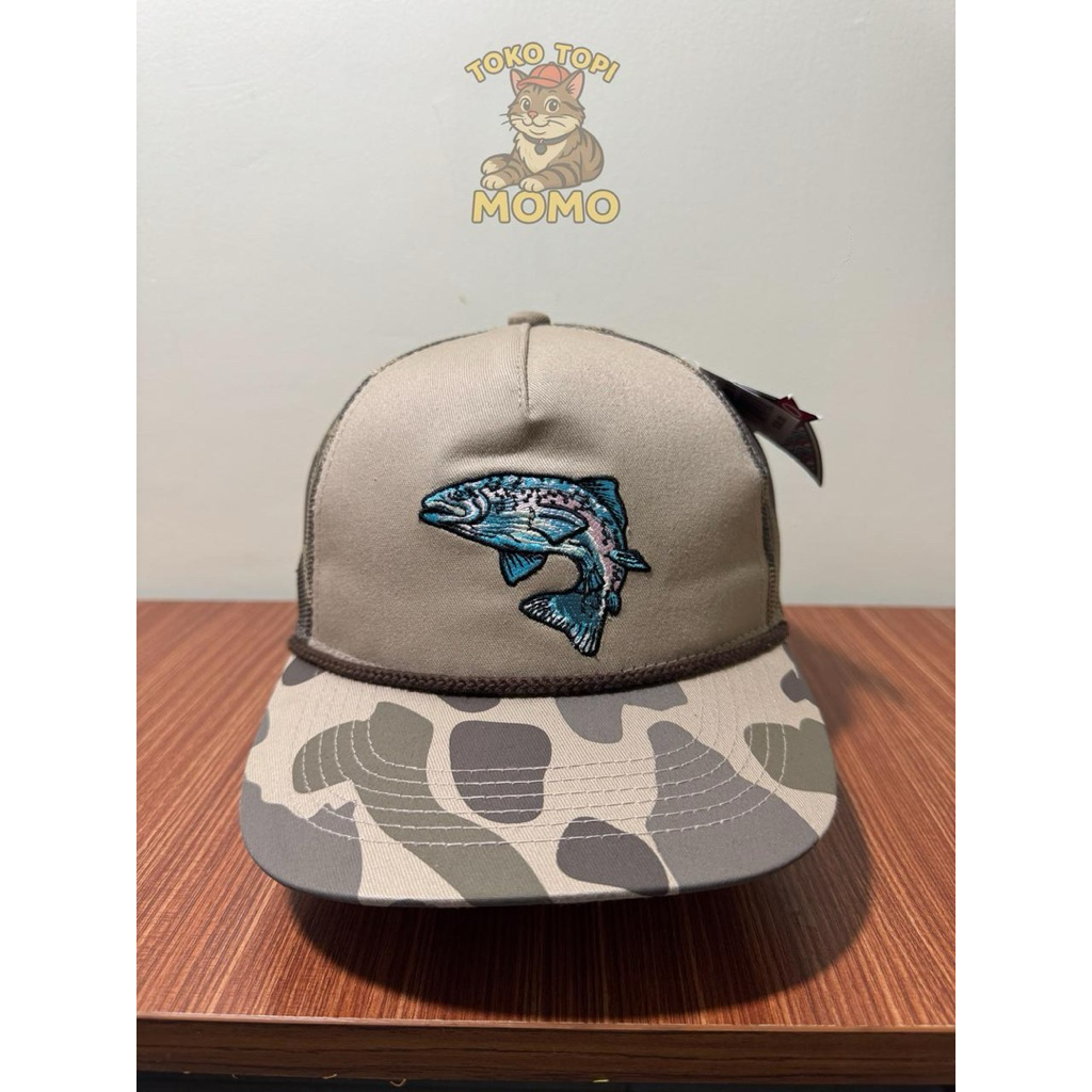 Topi Trucker Hat Burlebo Retro Camo