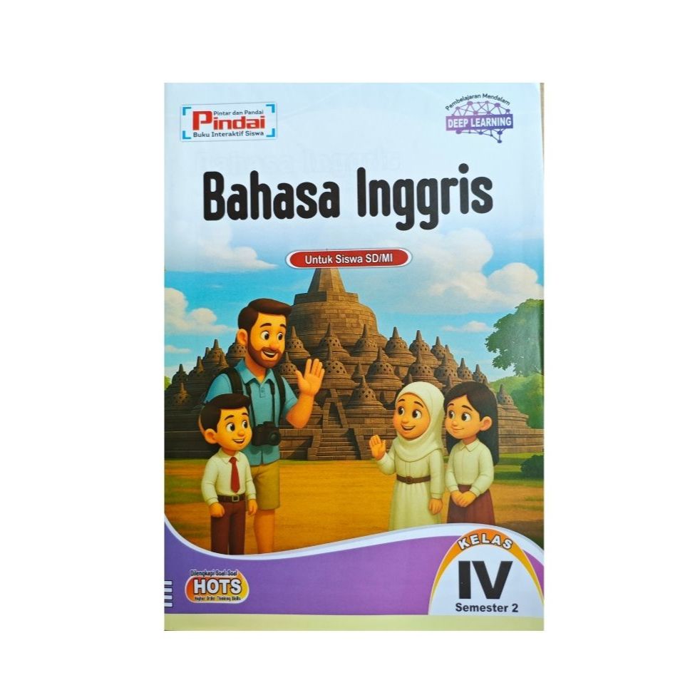 Buku Latihan Soal Ulangan  LKS Pindai Kelas 4 SD Bahasa Inggris Semester 2 Kurikulum Merdeka