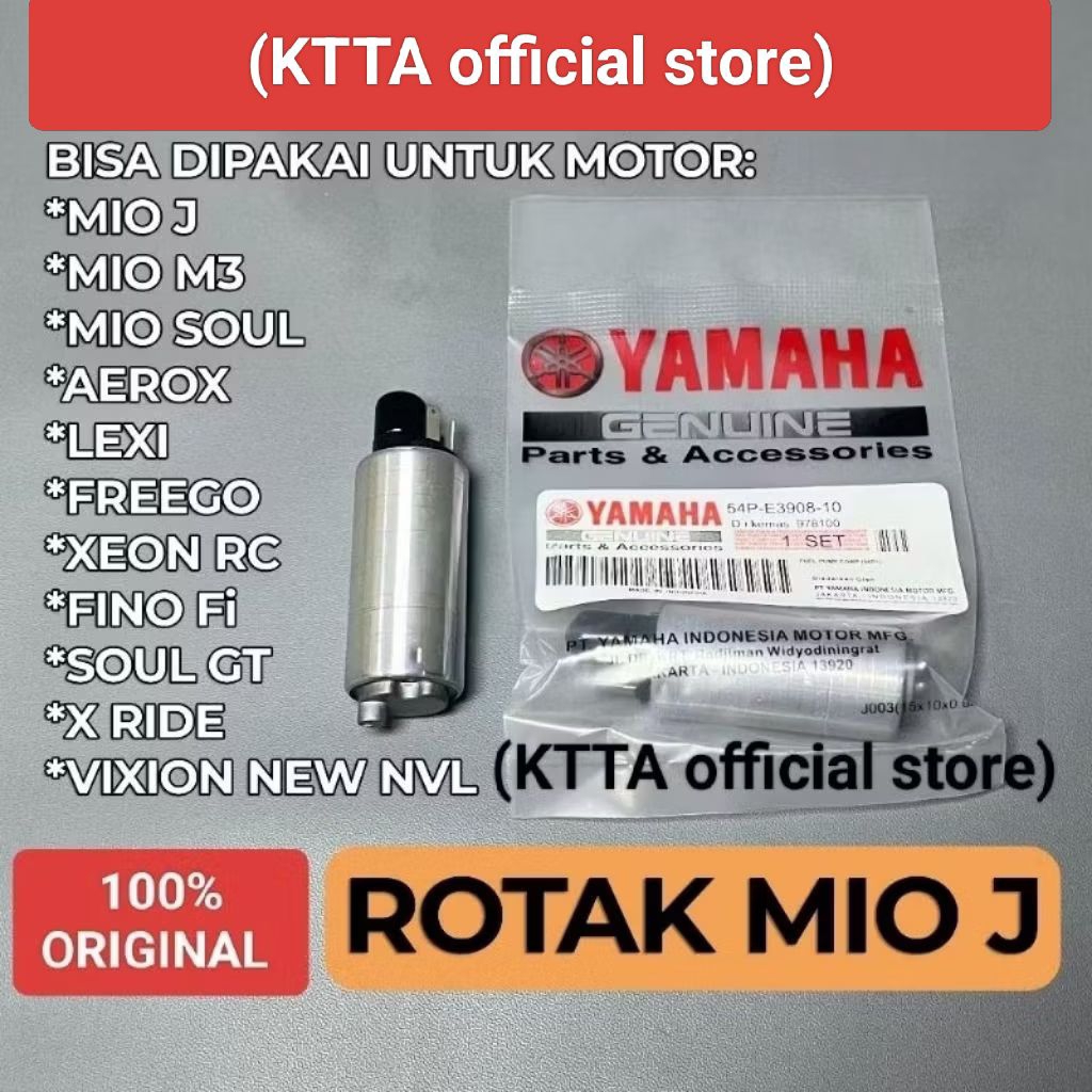 100% ORIGINAL Paket Rotak Dinamo Fuel Pump Yamaha Kode 54P untuk Mio J, Mio M3, Mio Soul GT 115, Sou