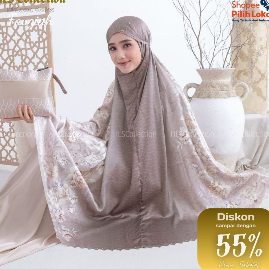 Mukena Dewasa 2in1 Terbaru Silk Premium Travel Lasercut Fauziah Armanie Series