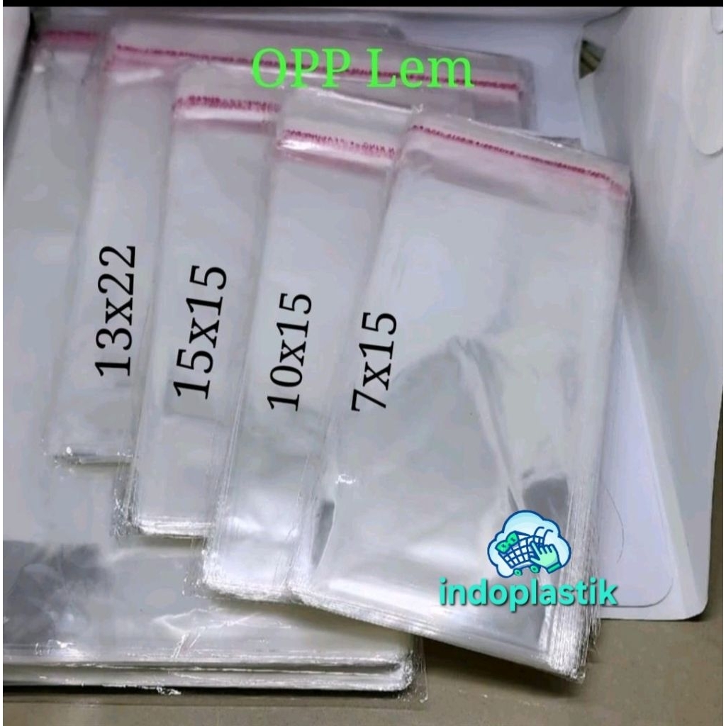 PLASTIK OPP 7x15 8x22 10x15 13x22 15x15   PLASTIK PEREKAT BENING