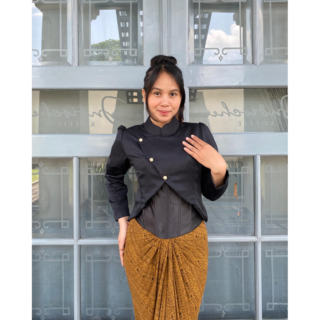 Kebaya Janggan Crop Top Premium / Kebaya Wisuda / Kebaya Kondangan / Kebaya Bridesmaids Lengan Panja