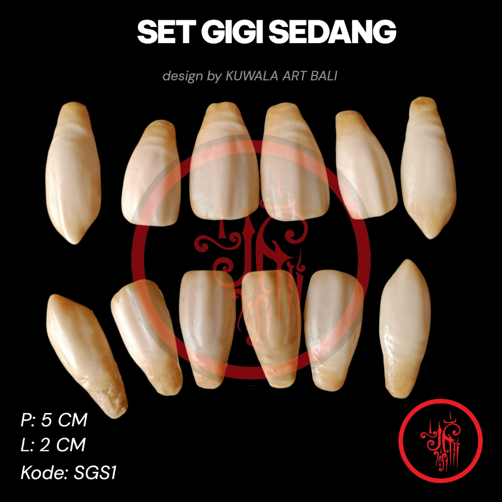 Gigi Ogoh Ogoh Bali Ukuran Sedang Payasan Ogoh Ogoh Bali by KUWALA ART BALI