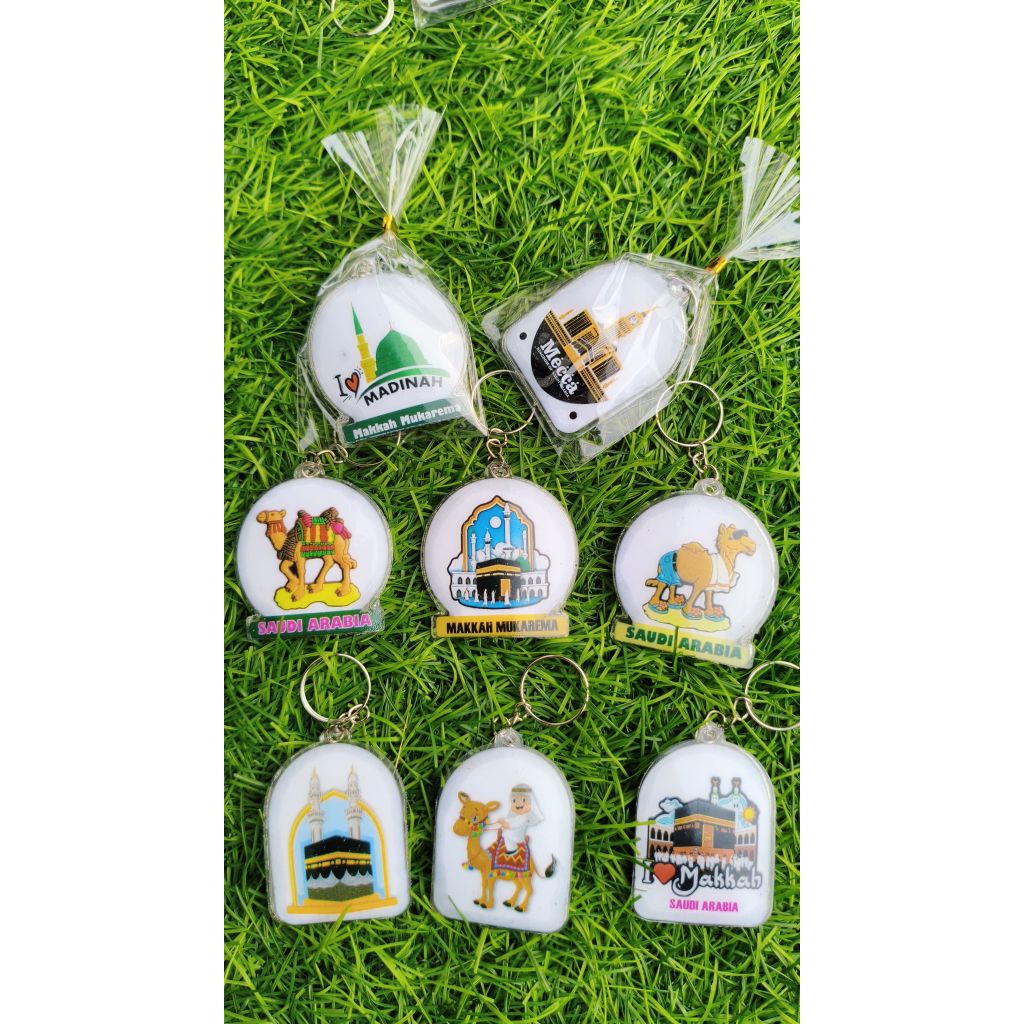ISI 50 pcs SOUVENIR gantungan kunci oleh oleh haji umroh SAUDI ARABIA