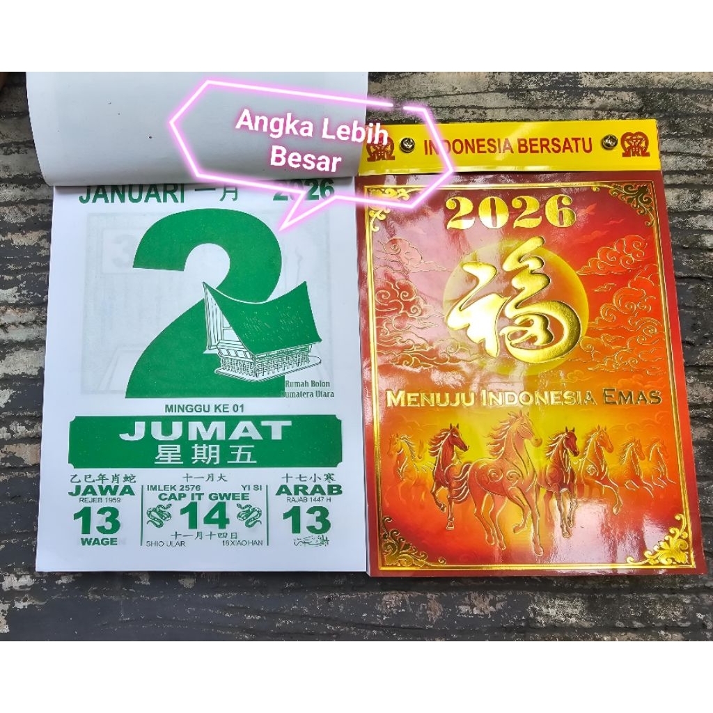 Kalender Premium Harian Sobek 2026