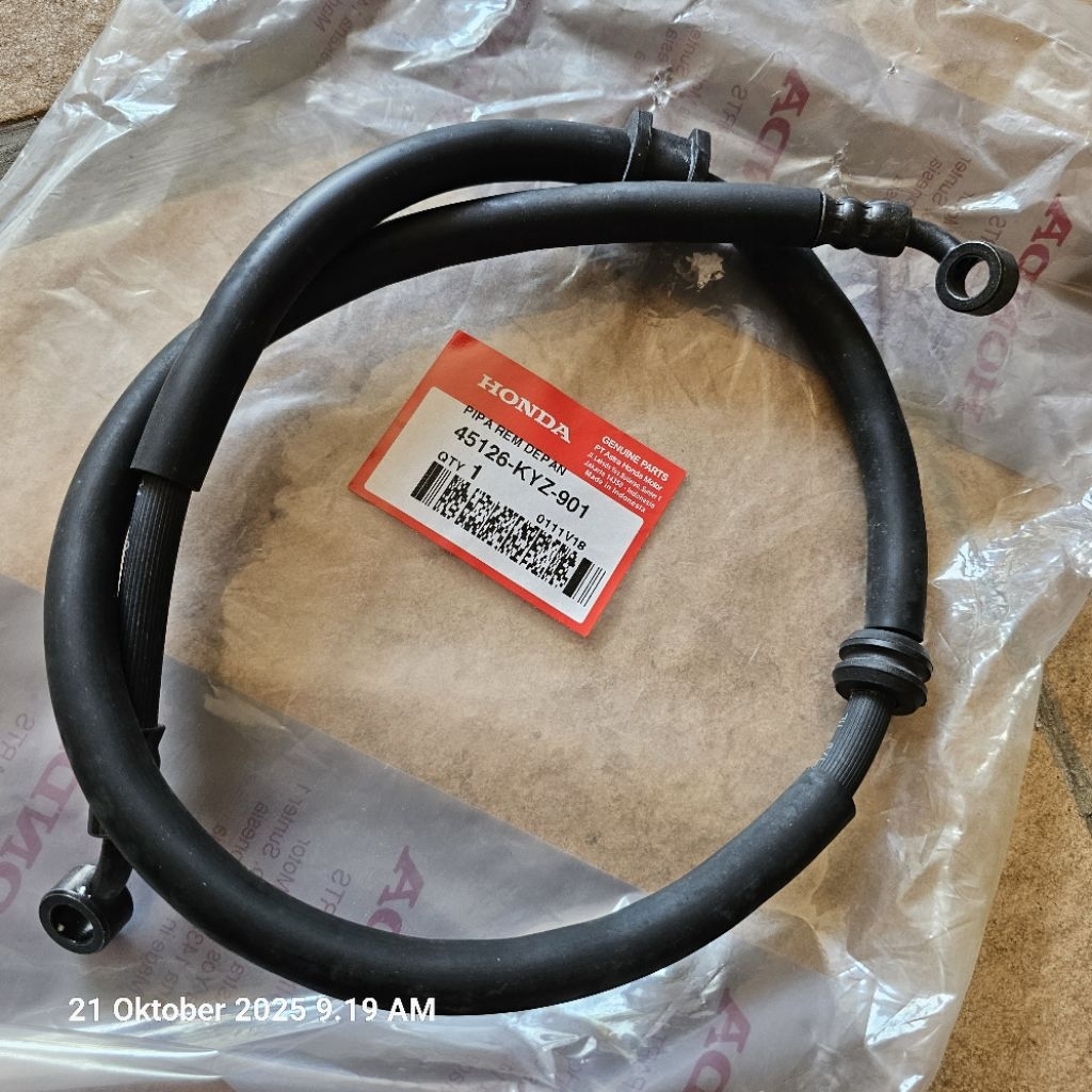 Selang rem disc brake depan Honda Supra X125 helm in. 45126-KYZ-901