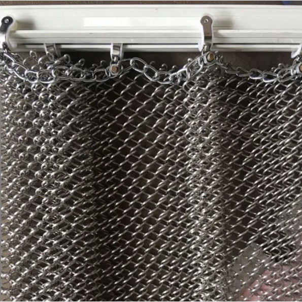 Professional Architectural Hanging Coil Drapery Mesh Curtain for Room Divider