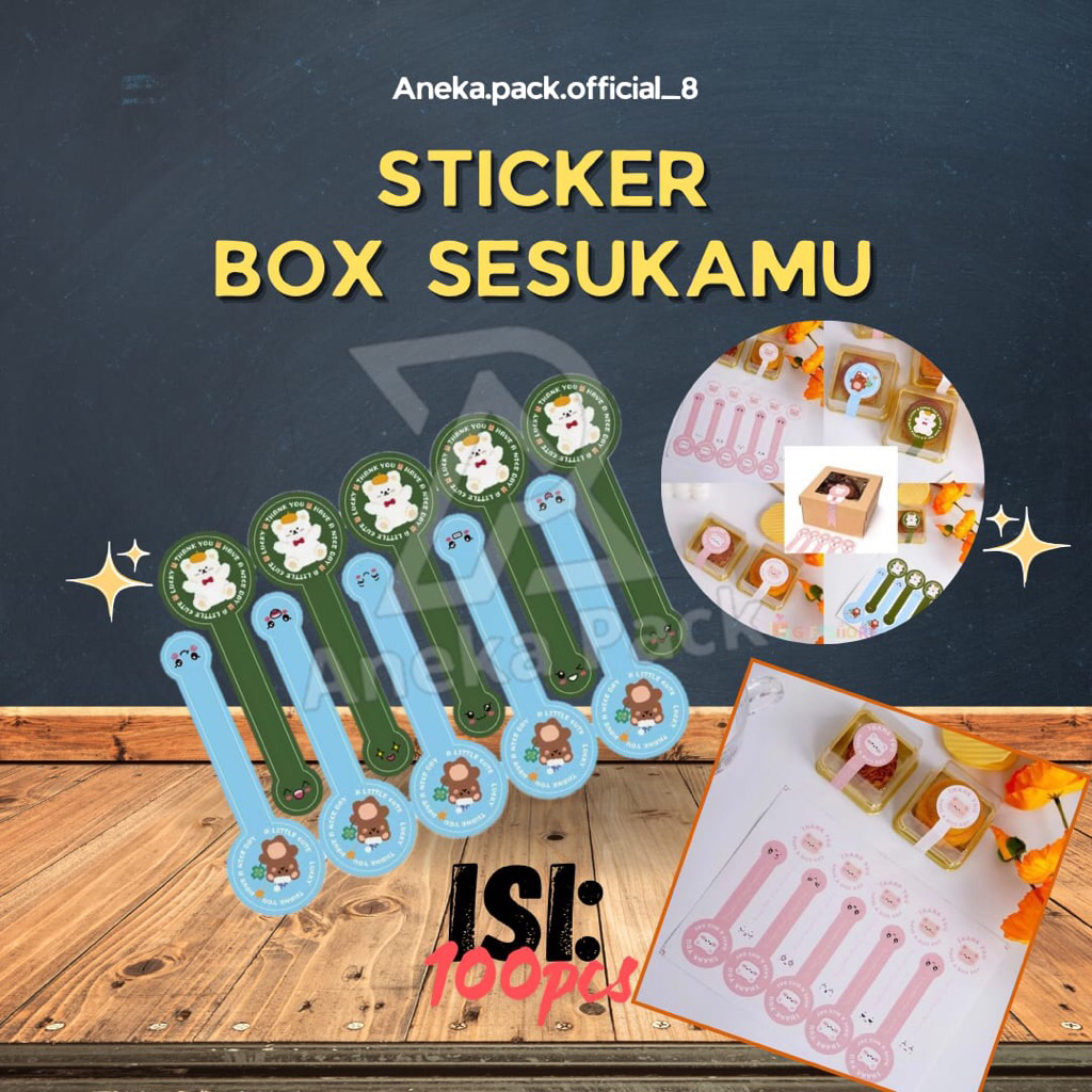 stiker panjang thank you