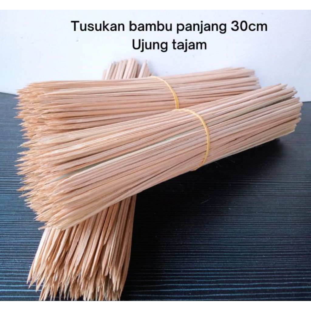 Tusuk sate, BUKET UANG panjang 30cm ujung tajam, isi100/pack
