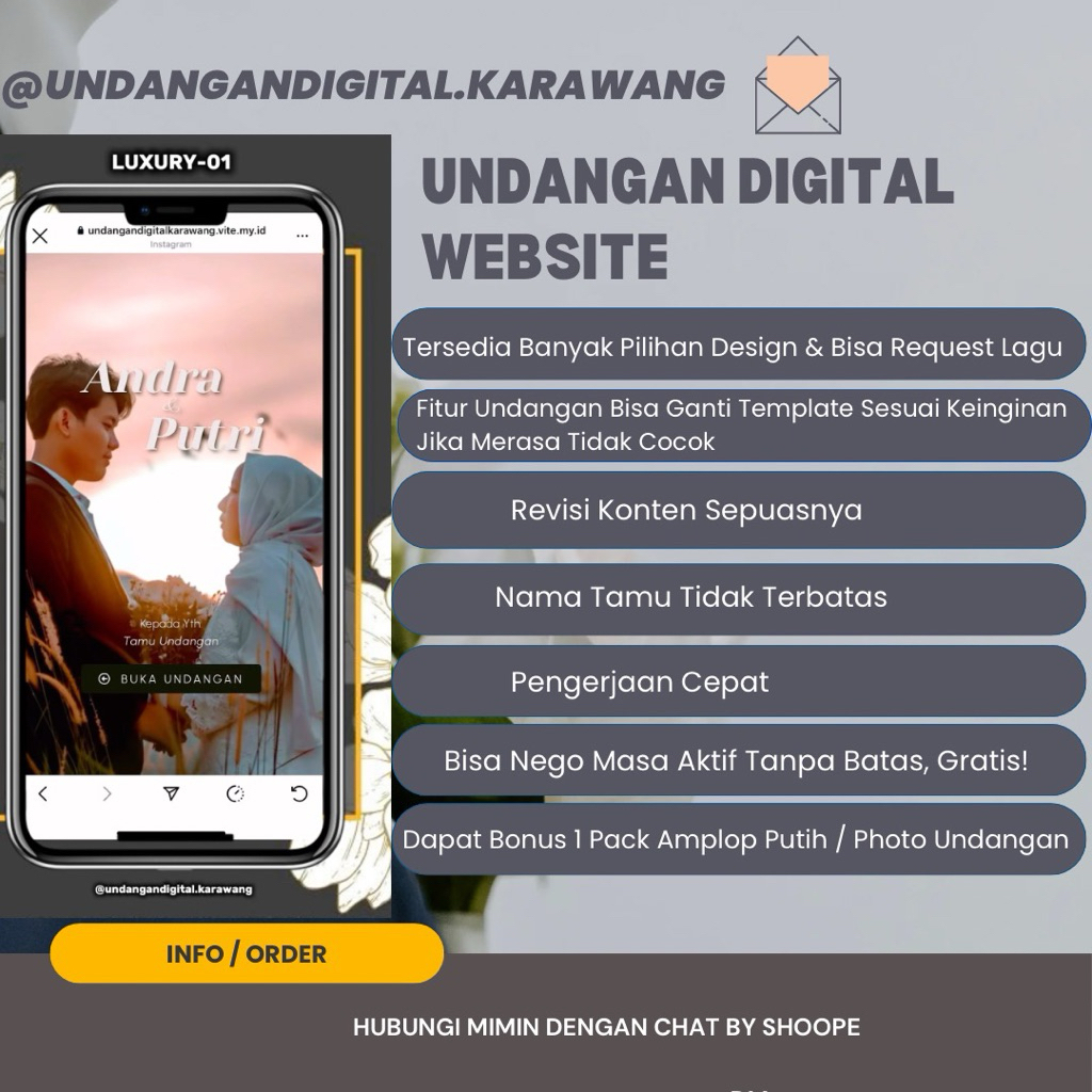 Undangan Digital Wedding Luxury|Undangan Website Wedding| Undangan Wedding|Undangan Digital Wedding|