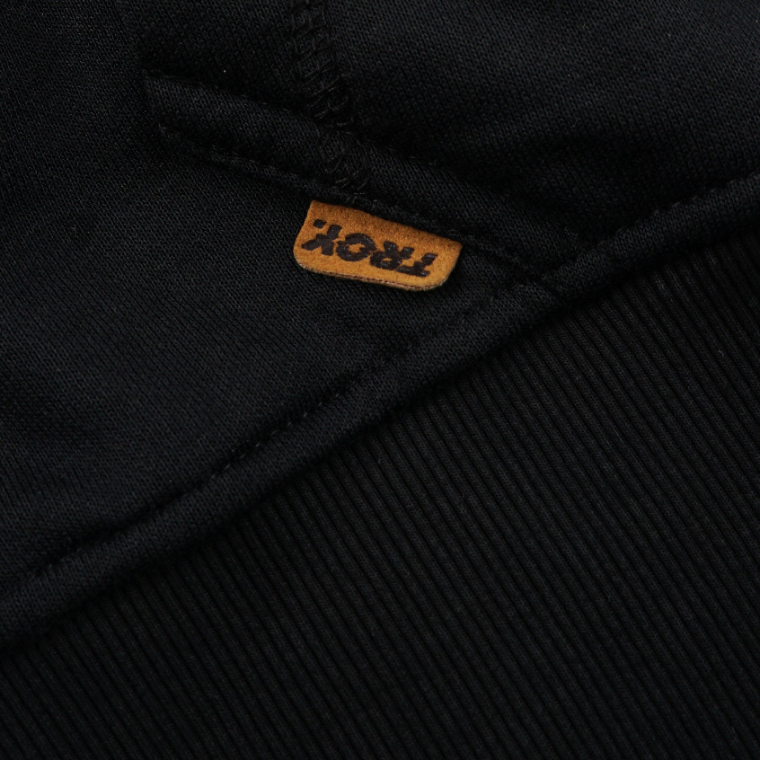 Troy Company Hoodie Boxy Raglan Black Thres - Hoodie Boxy Hitam BRH 3370