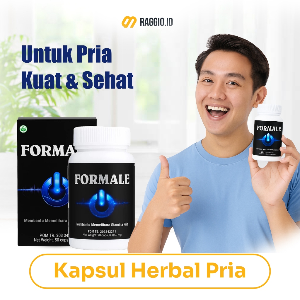 Formale Herbal Stamina Pria – Suplemen Vitalitas Libido Dewasa Isi 30 Kapsul BPOM