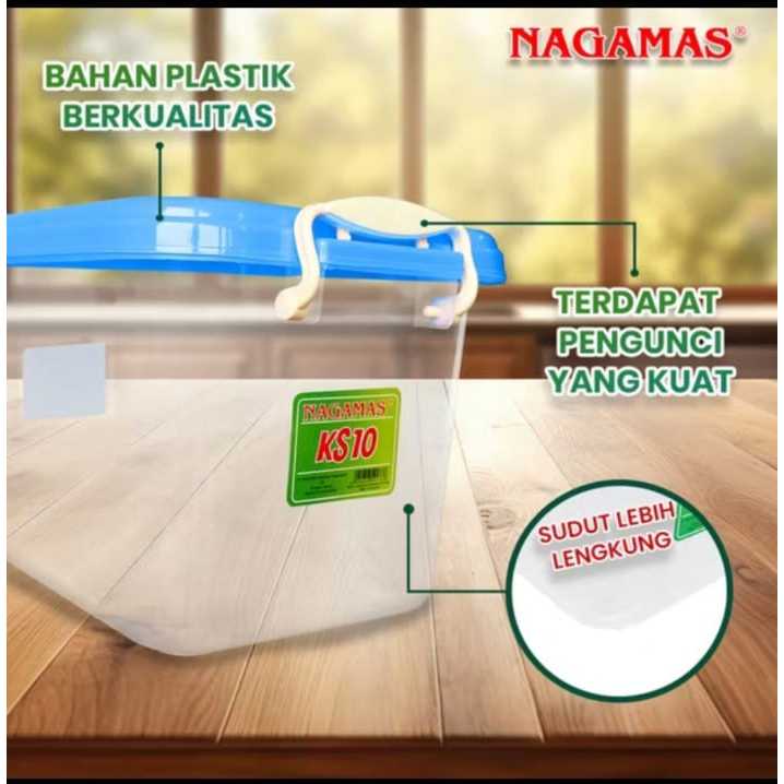 Nagamas Kontainer Box Serbaguna 10 Liter / Box Container 10 Liter