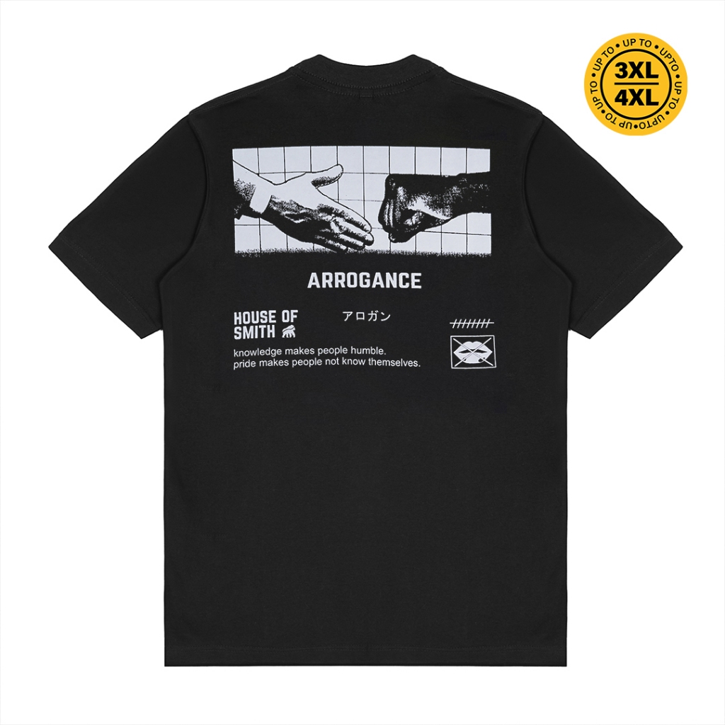 House of Smith Kaos Pria Lengan Pendek - Gance Black #16 - T Shirt