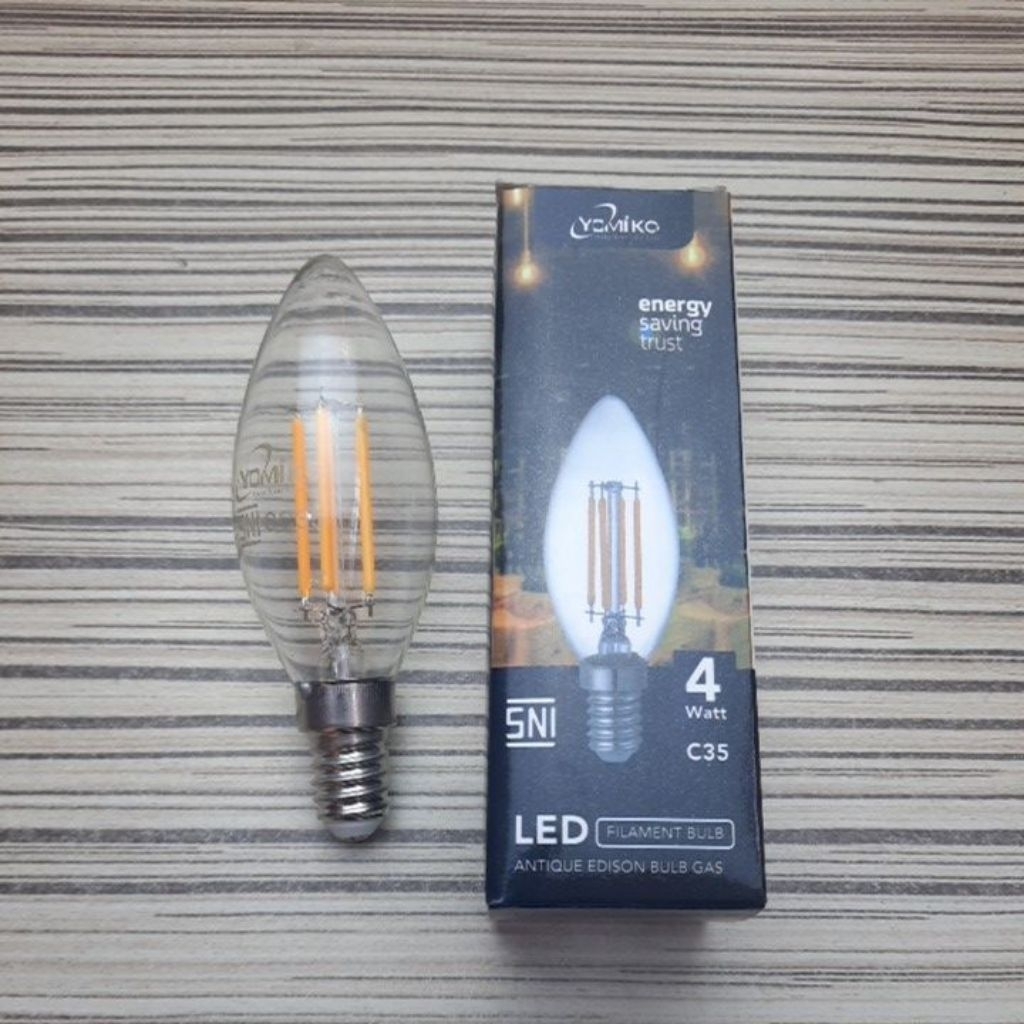 YOMIKO led fillamen blub fitting E14