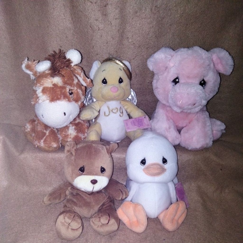 Precious moment Teddy angel, Bear, White Duck,Jerapah,pig