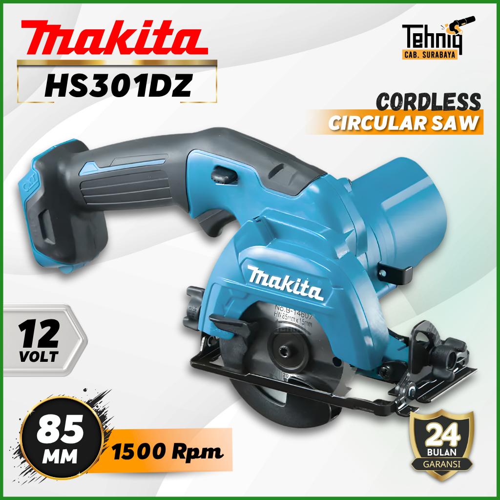 Makita Hs301Dz Circular Saw Cordless 12V Unit Only Mesin Potong Kayu Baterai