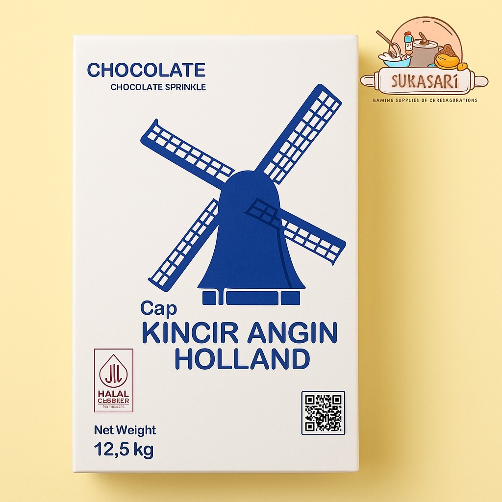 Meses Coklat cap Kincir Angin HOLLAND Biru 250 gram