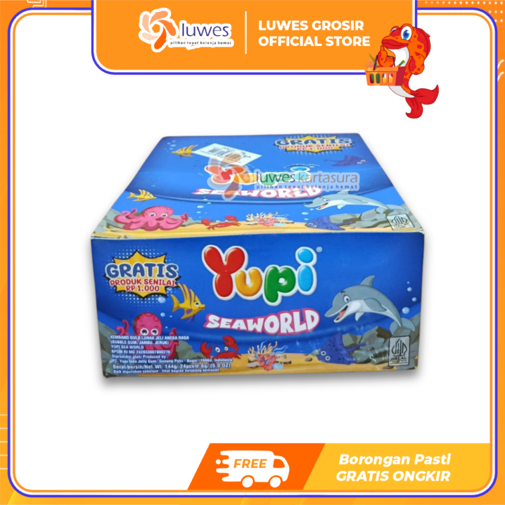[GROSIR] Yupi Seaworld Box Isi 24pcs Permen Yupi Seaworld Murah