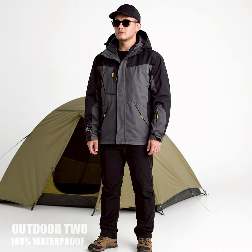 SENSOR FAMILY - Jaket Outdoor 2 Waterproof / Jaket Parasut Outdoor / Jaket Waterproof Pria