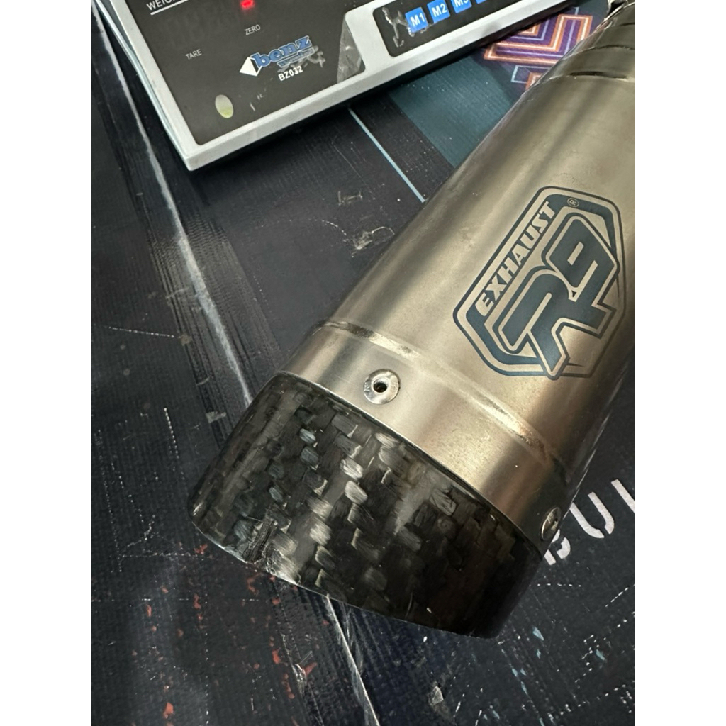 Knalpot R9 / Kenalpot R 9 h2 ss titanium sero 001 Yamaha aerox old gkelengkapan no box