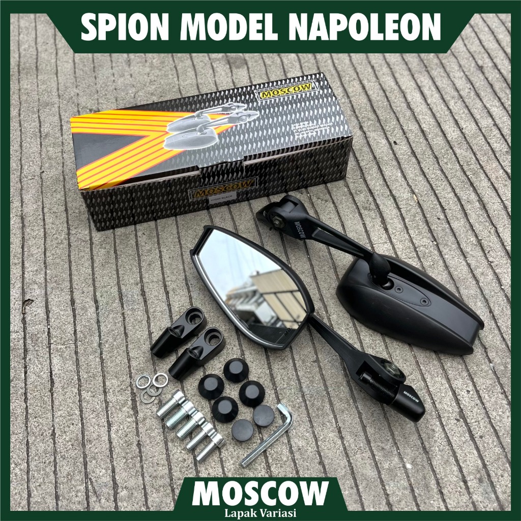 Spion Napoleon Batman Style FULL CNC Universal Variasi Motor Nmax Pcx Aerox Beat Vespa Vario Mx King