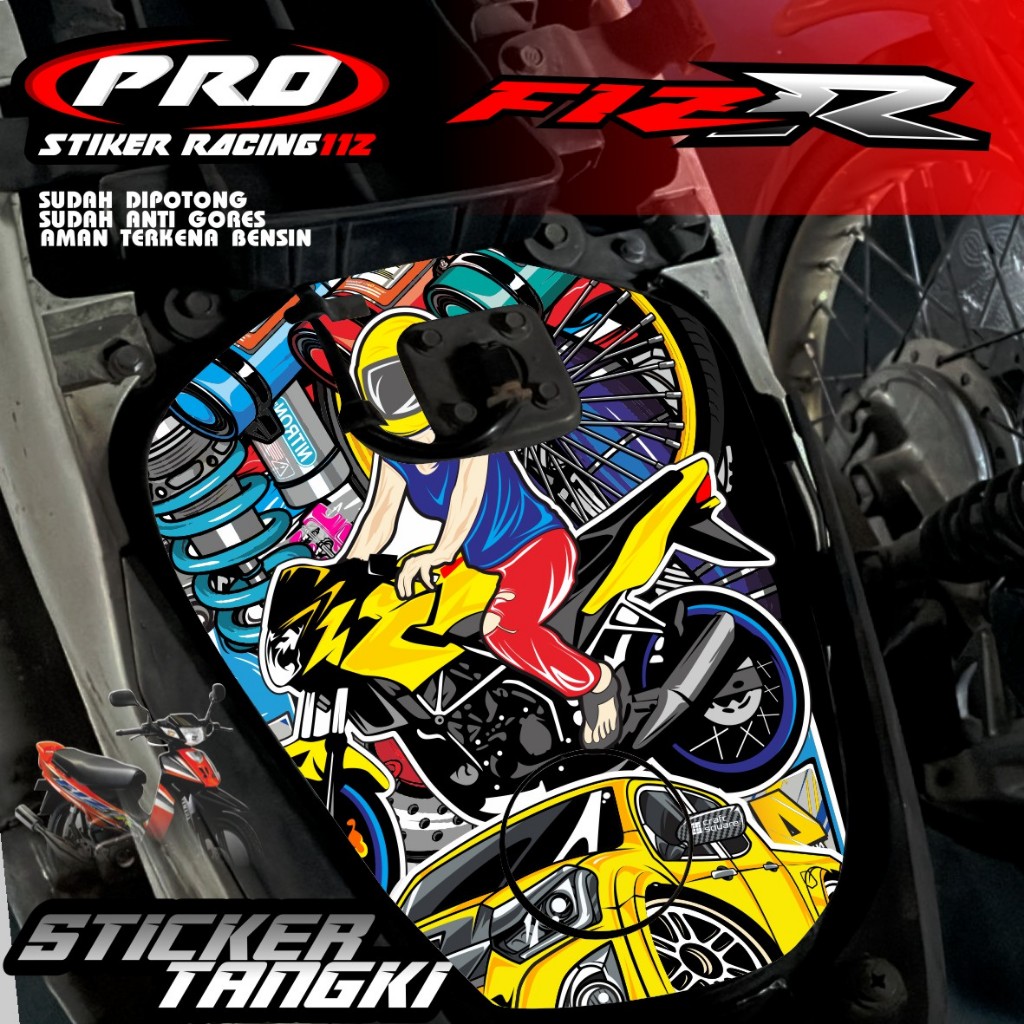 STIKER TANGKI FIZR STIKER TANGKI TEMPEL BODY MOTOR FIZR STIKER TANGKI FIZR