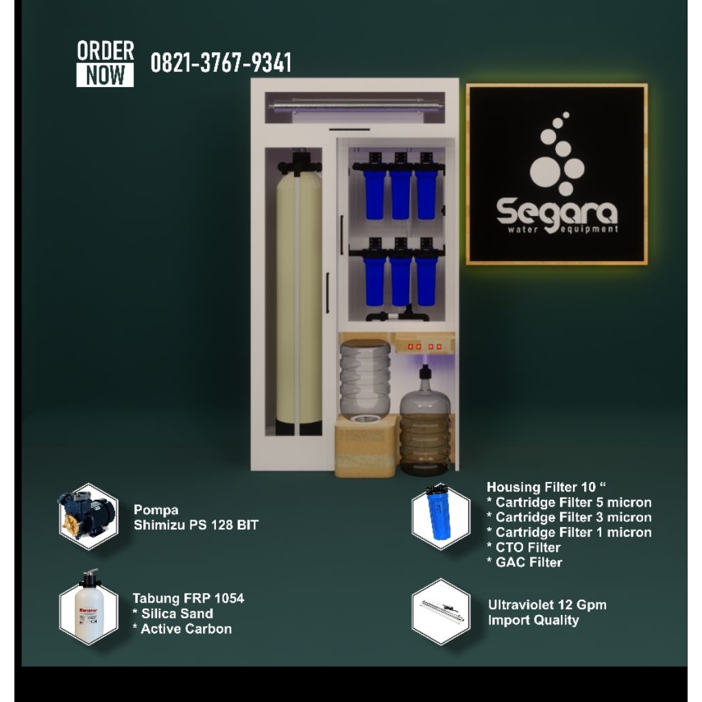 Mesin Air Isi Ulang Mini Pengisian Bawah